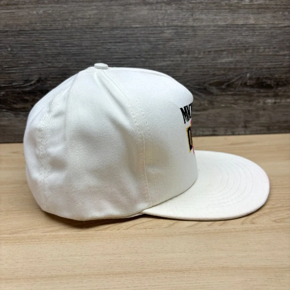 Vintage Michelob Dry Hat Cap Snap Back White Beer Advertising Promo 90s Retro